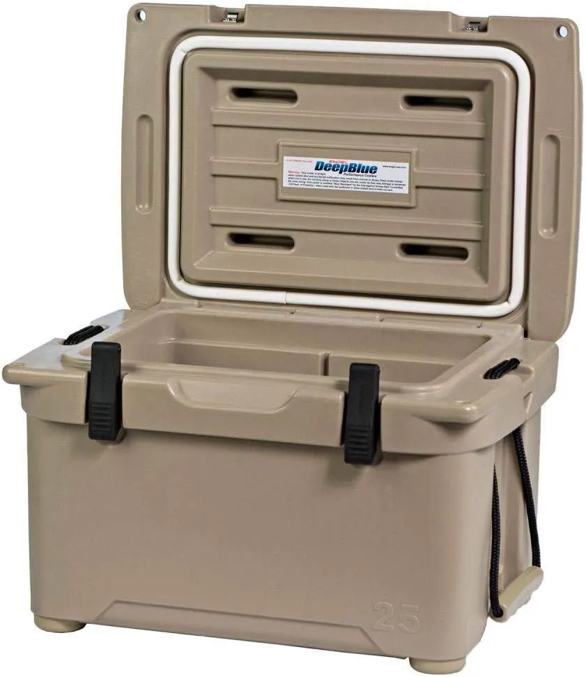 ENGEL 25 High Performance 5.28 Gallon 24 Can High Performance Durable Rotationally Molded Ice Cooler for Camping, Hunting, and Fishing