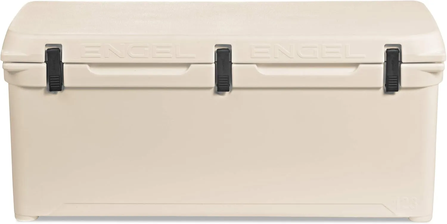 Engel Coolers ENG123 Cooler | 100 Can High Performance Durable Seamless Rotationally Molded Ice Box for Camping, Hunting, and Fishing