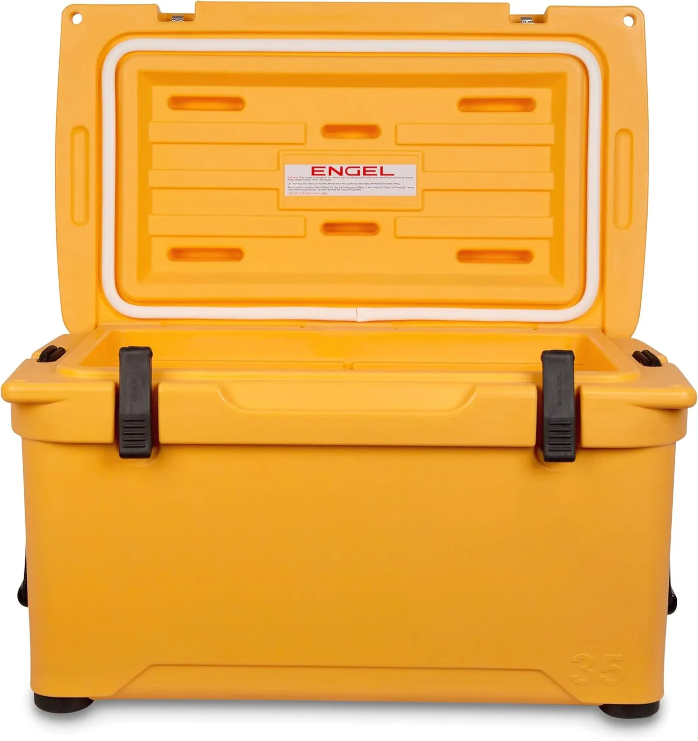 Engel Coolers ENG35 Cooler | 36 Can High Performance Durable Seamless Rotationally Molded Ice Box for Camping, Hunting, and Fishing