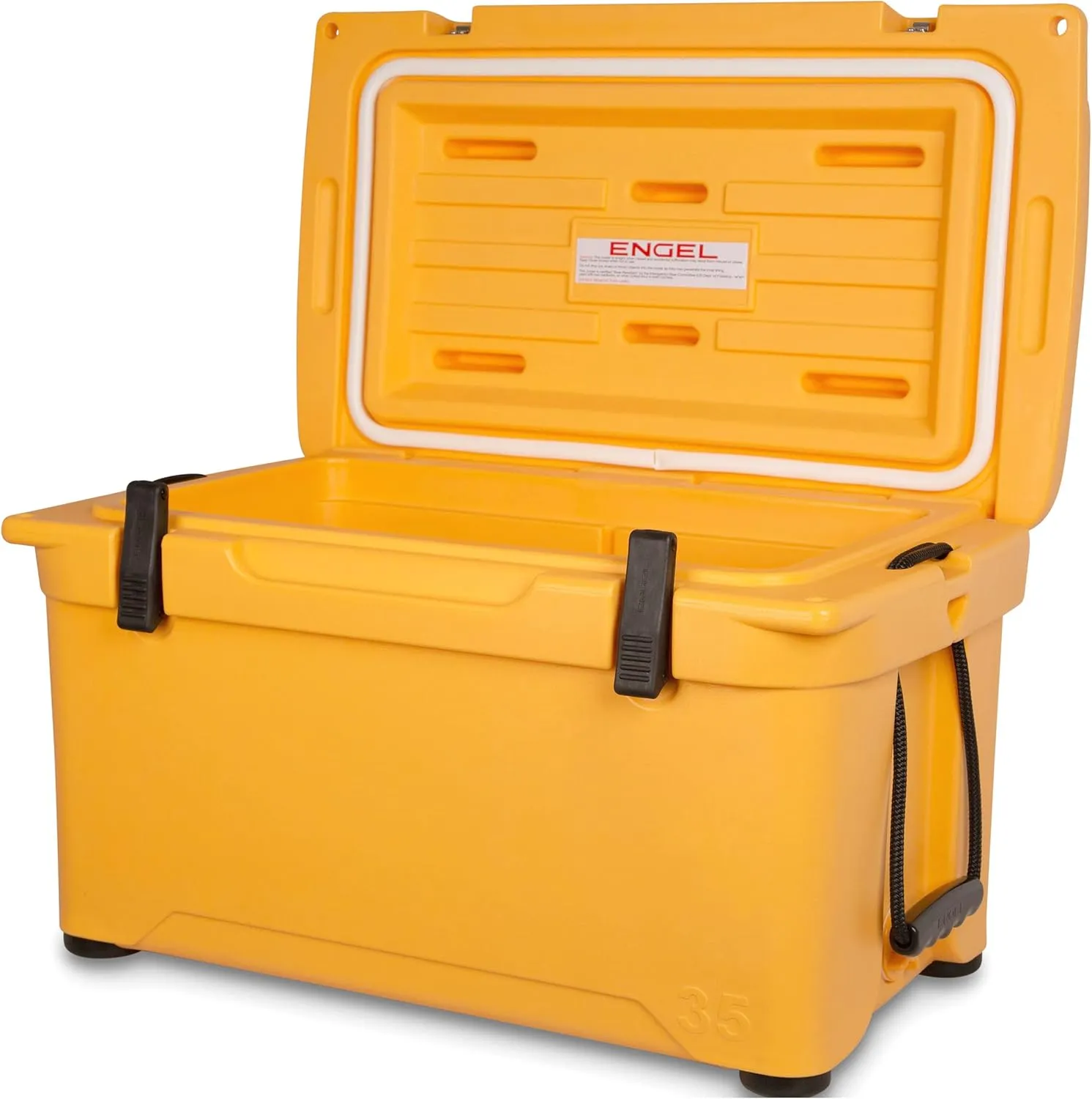Engel Coolers ENG35 Cooler | 36 Can High Performance Durable Seamless Rotationally Molded Ice Box for Camping, Hunting, and Fishing