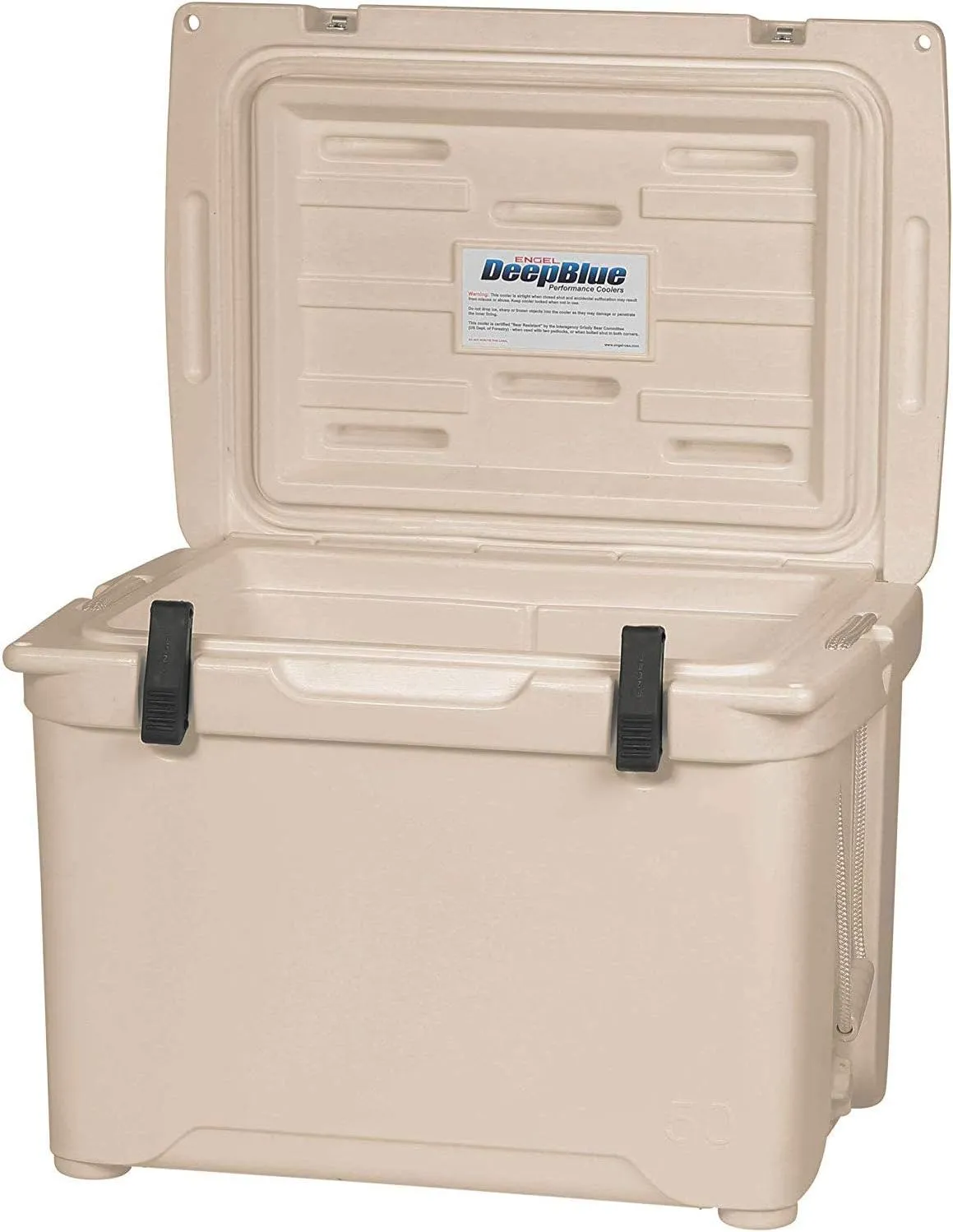 Engel Coolers ENG50 Cooler | 60 Can High Performance Durable Seamless Rotationally Molded Ice Box for Camping, Hunting, and Fishing