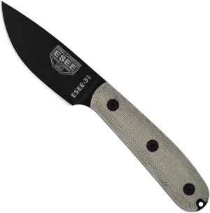 ESEE 3HM (Handle Modified) Fixed Blade Knife, Sheath