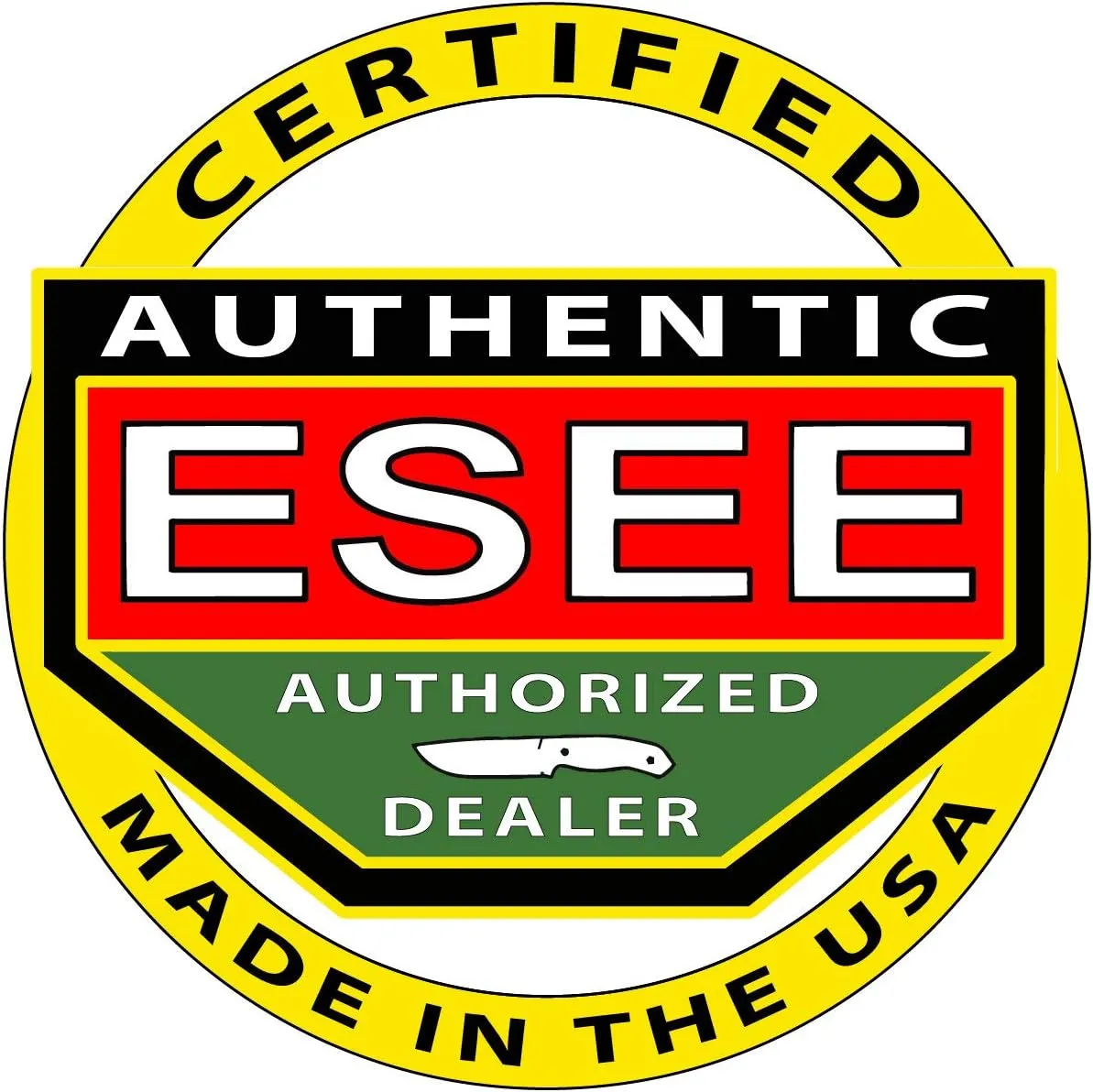ESEE Knives 6P Fixed Blade Knife w/Molded Polymer Sheath