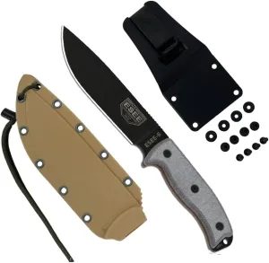ESEE Knives 6P Fixed Blade Knife w/Molded Polymer Sheath