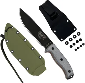 ESEE Knives 6P Fixed Blade Knife w/Molded Polymer Sheath
