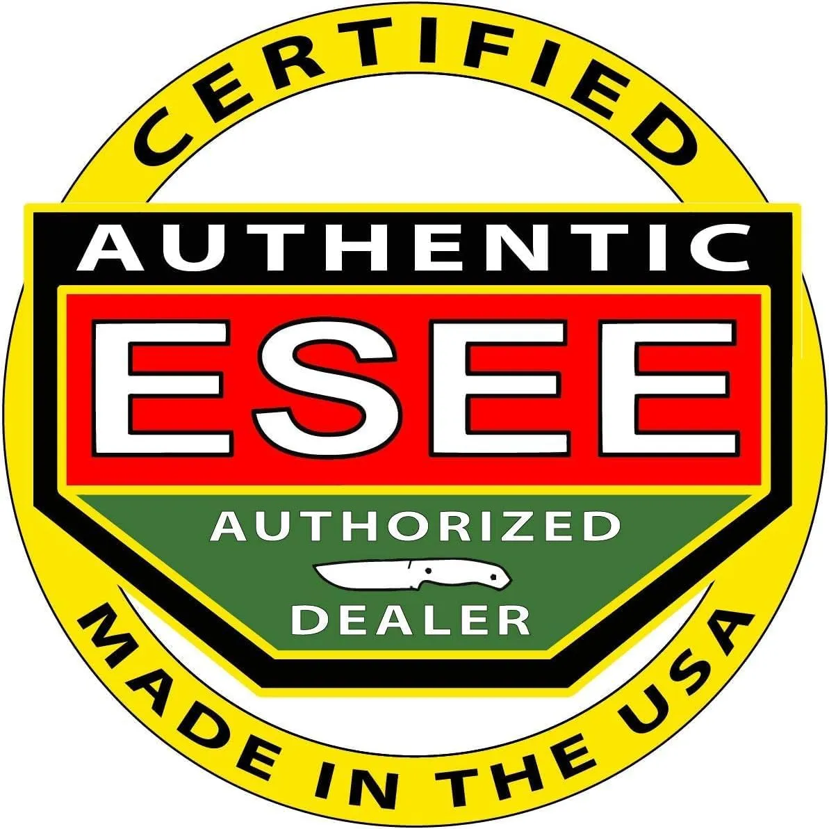 ESEE Knives 6P Fixed Blade Knife w/Molded Polymer Sheath
