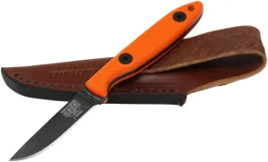 ESEE Knives Cody Rowen CR2.5 Hunting Camping Fixed Blade Knife w/Leather Sheath (Orange)