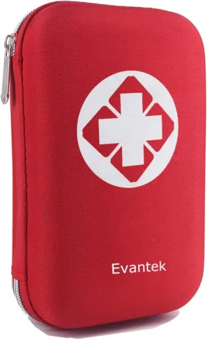 Evantek 155-Piece Waterproof First Aid Kit - Essential Emergency Gear for Travel