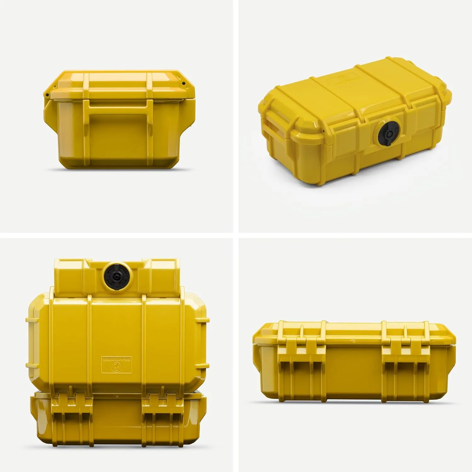 Evergreen 57 Waterproof Dry Box Protective Case with Pick & Pluck Foam - Travel Safe/Mil Spec/USA Made - for Cameras, Phones, Hiking, Boating, Water Sports, Action Cams (Yellow)