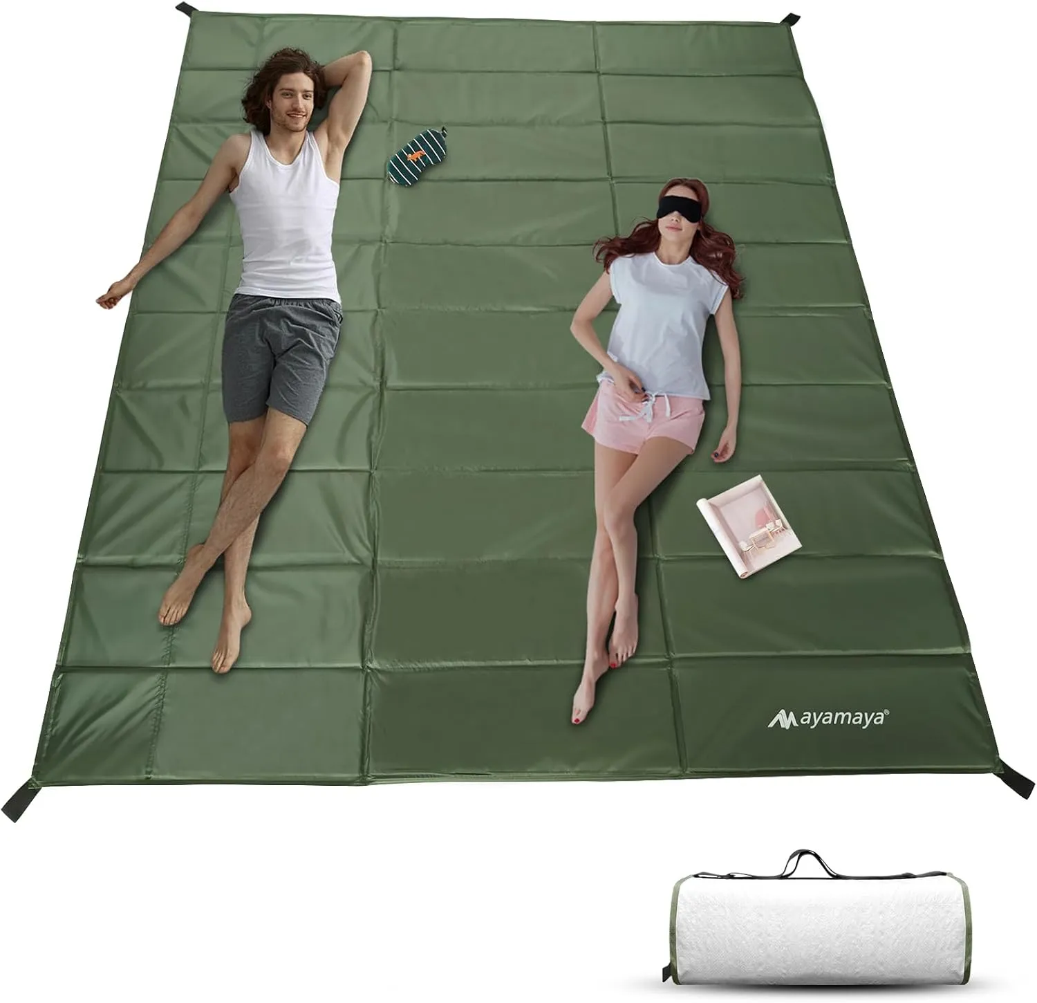 Extra Large Foam Sleeping Pad for AYAMAYA 6 Person Pop Up Tents, 91.3" x 73.6" Extra Thick Camping Mat Keeps You Warm & Day, Lightweight & Soft Tent Footprint Inner Mat for Camping,Backpacking,Hiking
