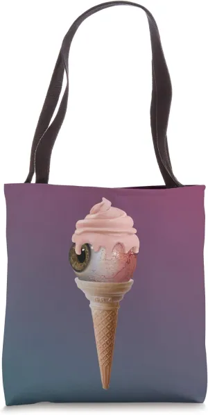 Eyeball Ice Cream Summer Vibes Tote Bag
