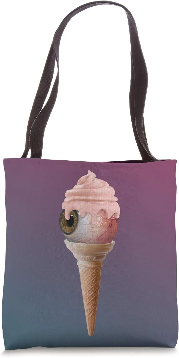 Eyeball Ice Cream Summer Vibes Tote Bag