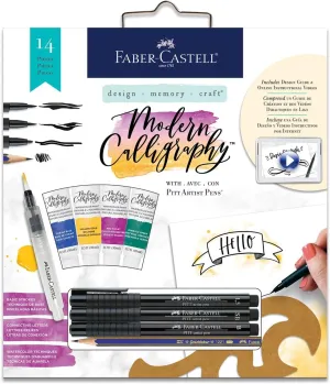Faber-Castell Modern Calligraphy Kit - Lettering and Calligraphy Crafts for Adults with Pitt Artist Pens