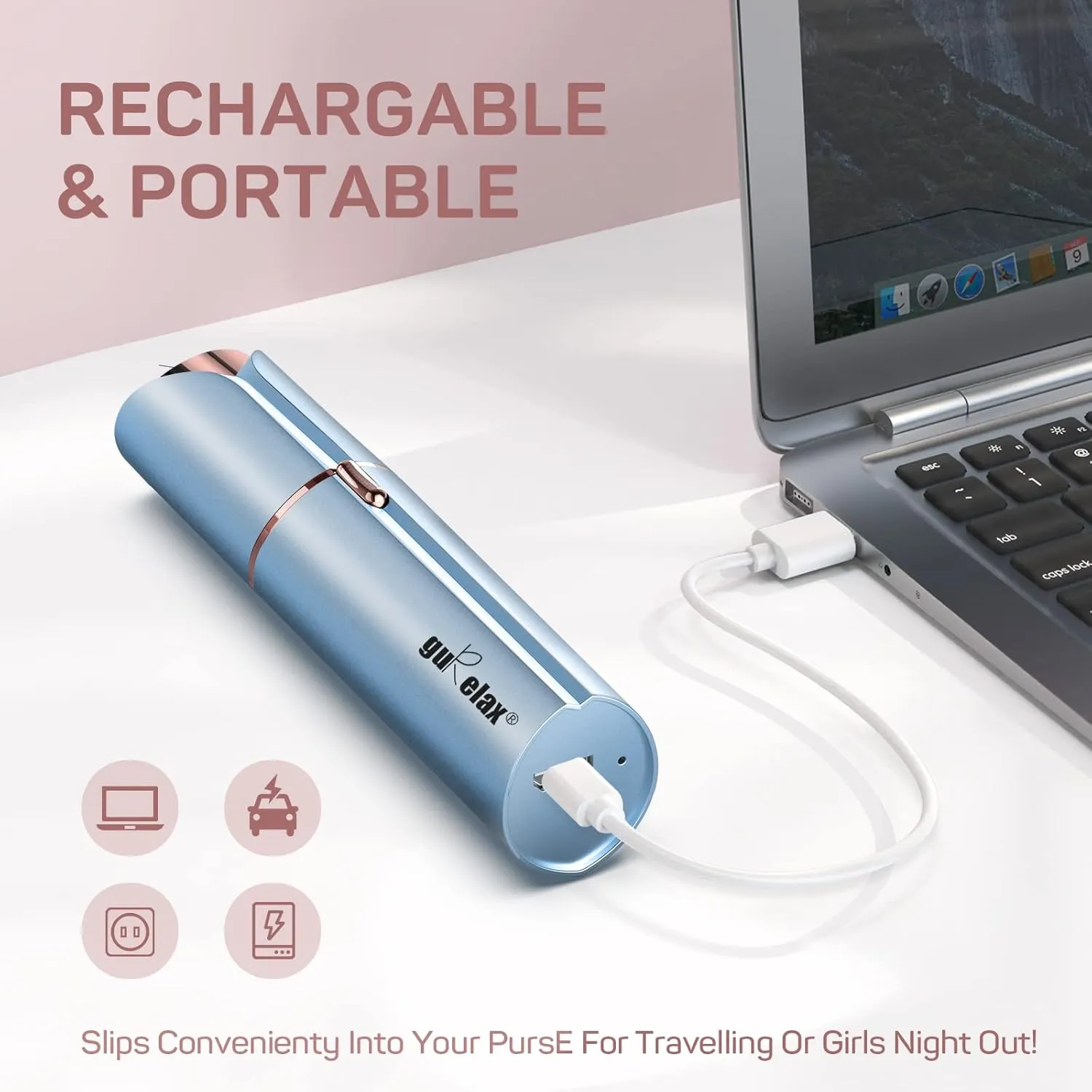 Facial Hair Removal for Women(as seen on tv), Gurelax Facial Hair Remover, Electric Face Shaver, Painless Hair Removal Device for Lip, Chin with 2 x Replacement Heads