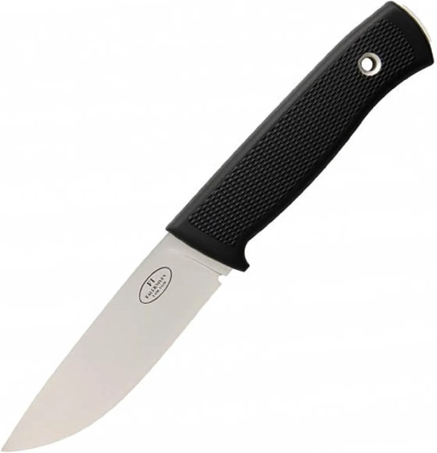 Fallkniven F1 Fine Edge Fixed Blade Knife with Leather Sheath, Black