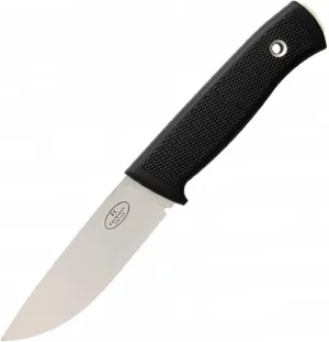 Fallkniven F1 Fine Edge Fixed Blade Knife with Leather Sheath, Black