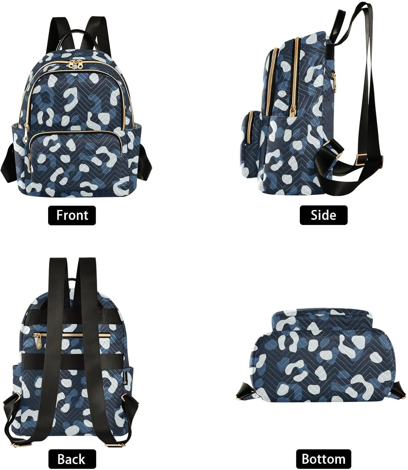 Fashion Travel Backpack for Women Multi Pockets Lightweight Purse for Women Mottled (Small Pattren 3)