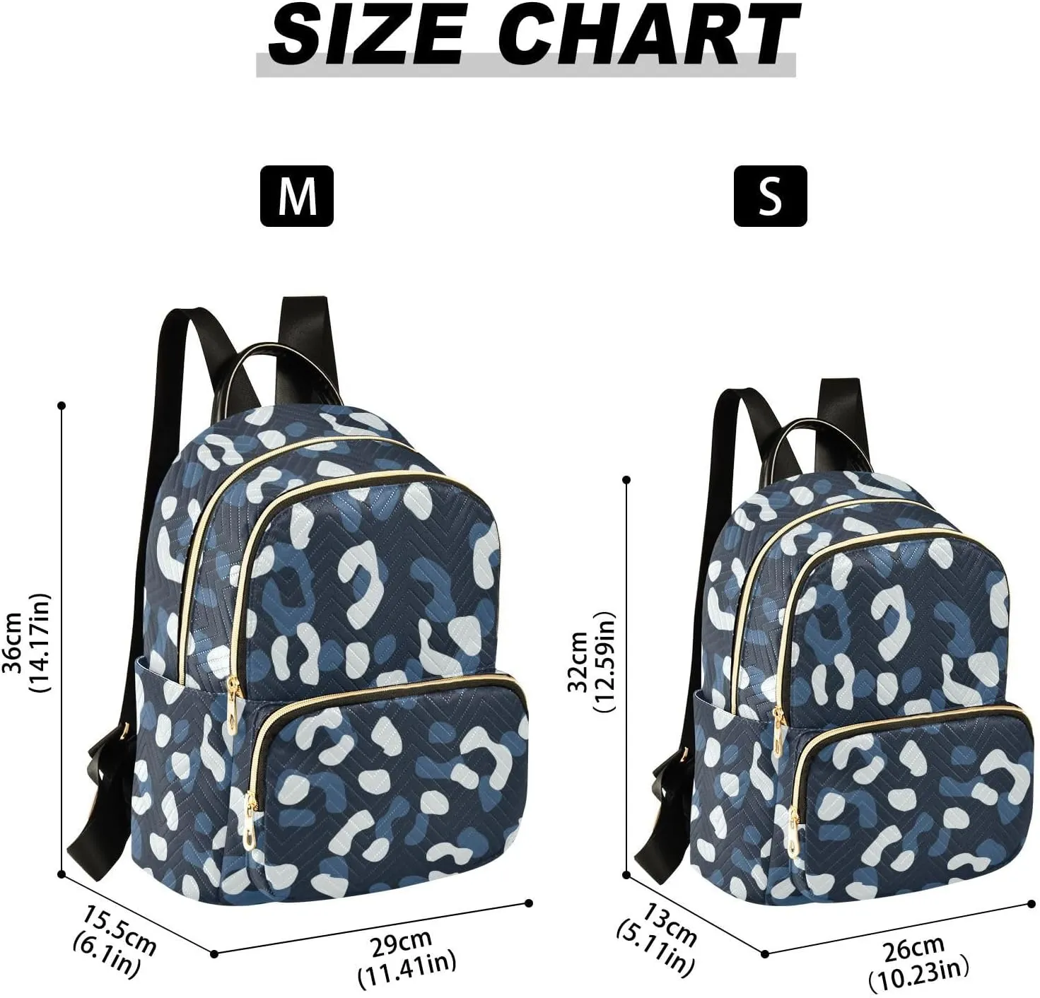 Fashion Travel Backpack for Women Multi Pockets Lightweight Purse for Women Mottled (Small Pattren 3)