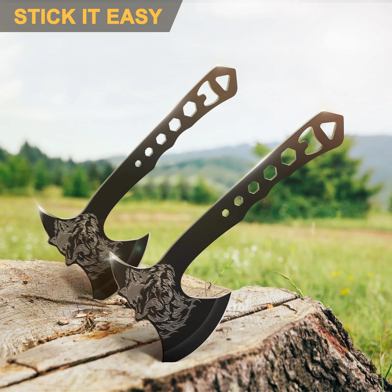 Fenrir Dread Wolf Throwing Axe Set