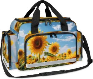 First Aid Bags Empty, Lovely Sunflower Emergency Bag First Aid Kit Multiple Compartment Kit Carrier On Call Trauma Bag For Paramedics Emergency Medical Supplies Kit
