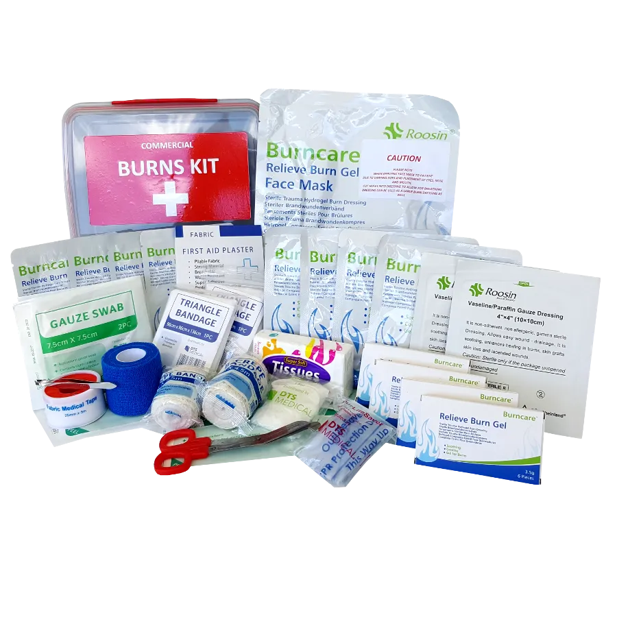 FIRST AID KIT - Large Industrial Burns First Aid Kit Plastic Box