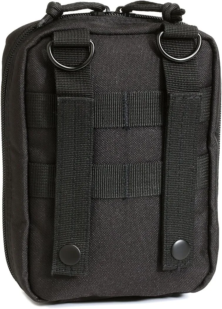 First Aid Molle Pouch - Heavy Duty IFAK Pouch - Empty Medical Pouch Ideal for Military Use EMTs Law Enforcement Camping and Hiking - Med Pouch for Optimal Organization