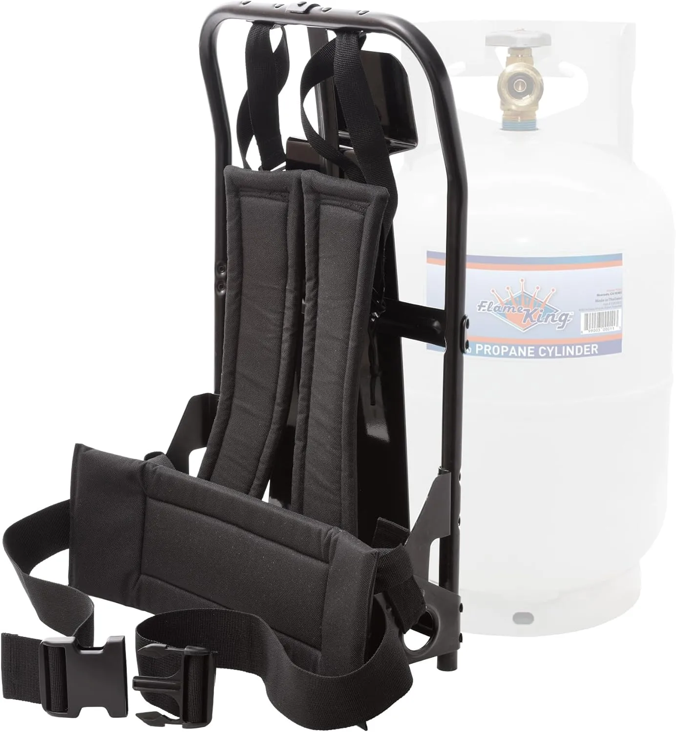 Flame King Propane Tank Alice Frame Backpack Carrier for 10LB Cylinder and Weed Torch