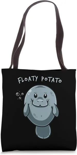 Flaoty Potato Manatee Funny Manati Manatee Chubby Mermaid Tote Bag