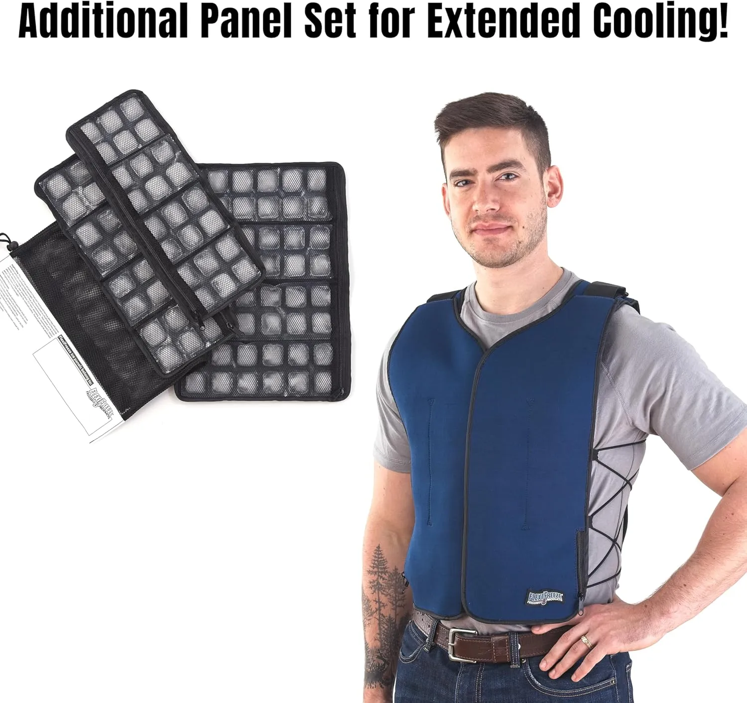 FlexiFreeze Personal Series Ice Vest (Zipper Closure)