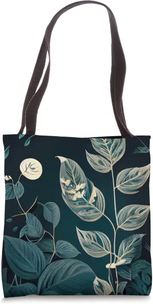 Floral Boho Foliage Flower Plant Nature Vegetation Flowery Tote Bag