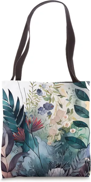 Floral Foliage Flower Botanical Nature Vegetation Flowery Tote Bag