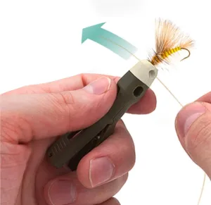 Fly and Ice Fishing Knot Tying Tool - Easily Tie Hooks, Jigs and Flies, Grip Eyelet, Thread Line, and Clip Fishing Line With One Accessory
