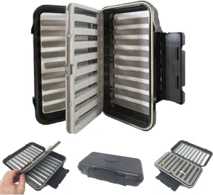 Fly Boxes for Fly Fishing | Large Fly Box Waterproof | Split Foam with Insert | Fly Fishing Box with 910 Fly Capacity | Durable Fly Case