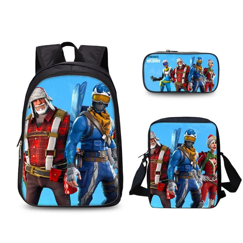 FORTNITE estojo Student pencil case Han edition cartoon children pencil bag School bag Backpack