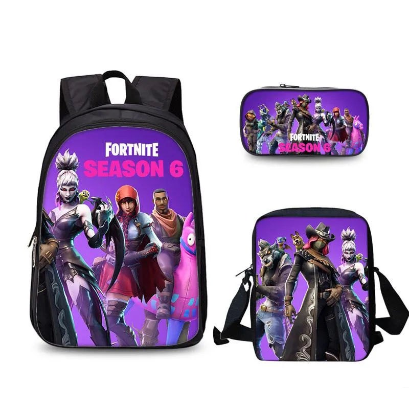 FORTNITE estojo Student pencil case Han edition cartoon children pencil bag School bag Backpack