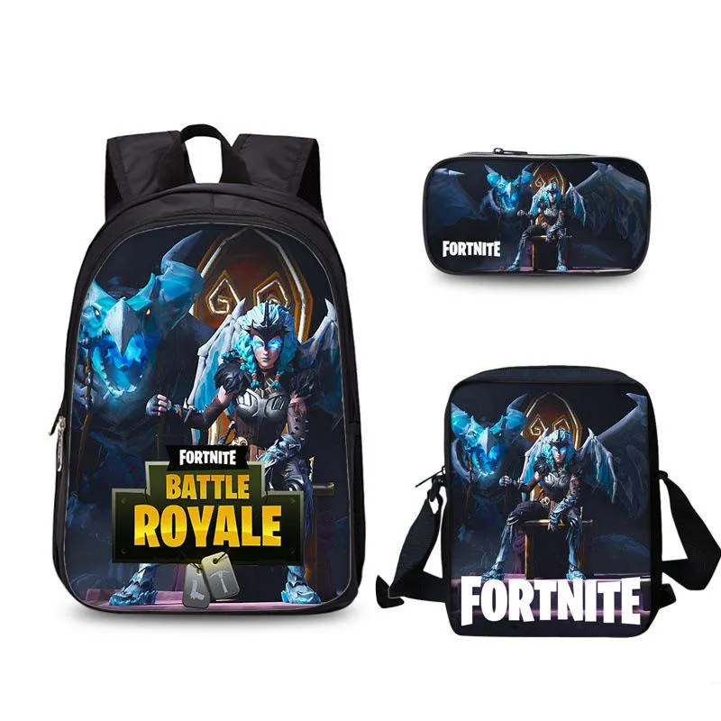 FORTNITE estojo Student pencil case Han edition cartoon children pencil bag School bag Backpack