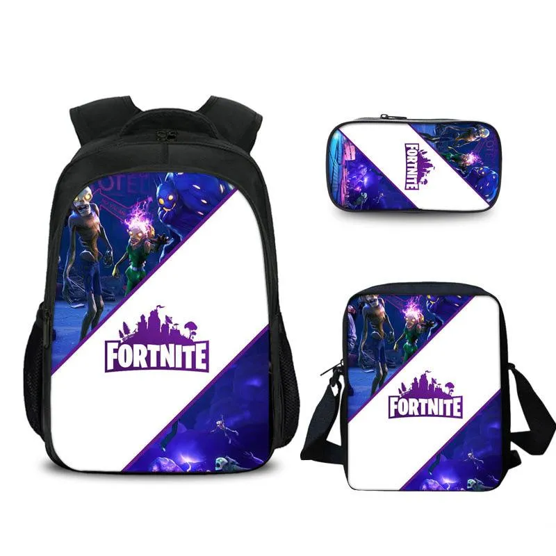 FORTNITE estojo Student pencil case Han edition cartoon children pencil bag School bag Backpack