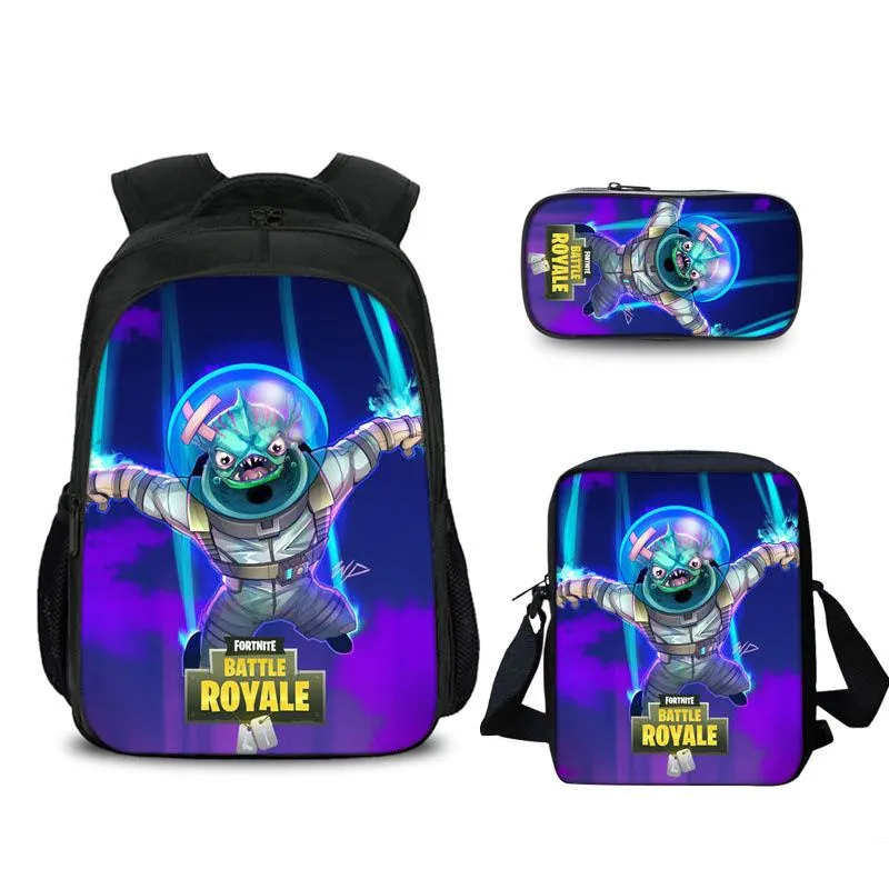 FORTNITE estojo Student pencil case Han edition cartoon children pencil bag School bag Backpack