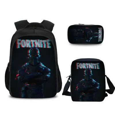 FORTNITE estojo Student pencil case Han edition cartoon children pencil bag School bag Backpack
