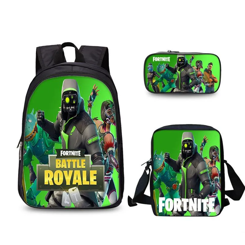 FORTNITE estojo Student pencil case Han edition cartoon children pencil bag School bag Backpack