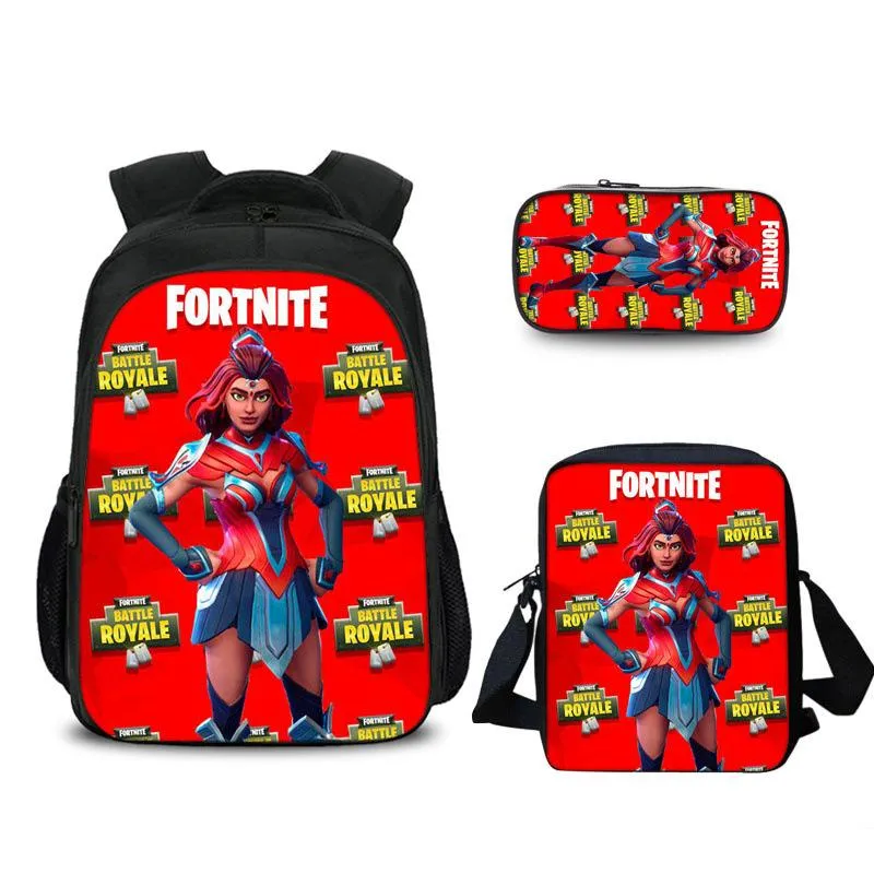 FORTNITE estojo Student pencil case Han edition cartoon children pencil bag School bag Backpack