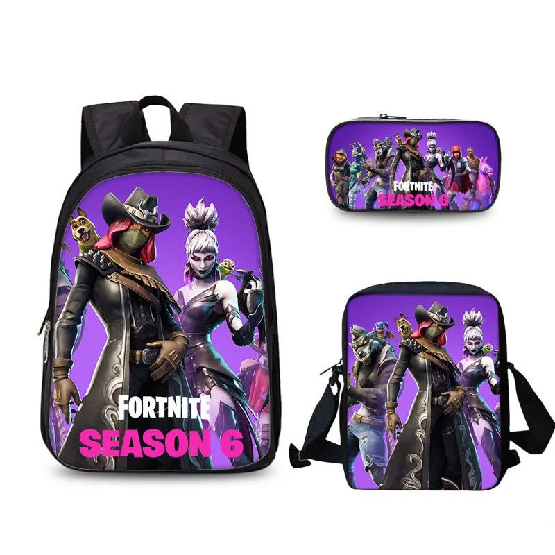 FORTNITE estojo Student pencil case Han edition cartoon children pencil bag School bag Backpack