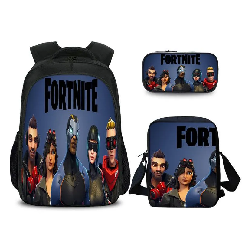 FORTNITE estojo Student pencil case Han edition cartoon children pencil bag School bag Backpack
