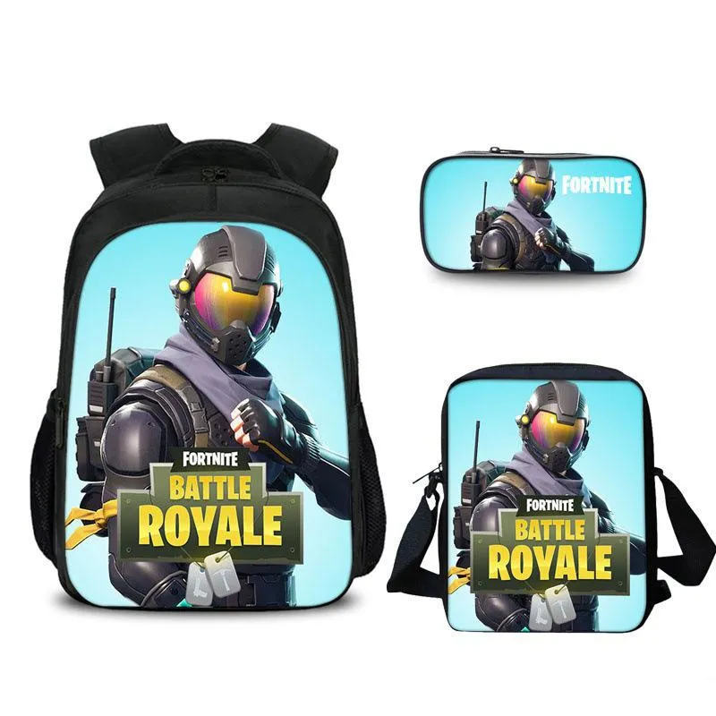 FORTNITE estojo Student pencil case Han edition cartoon children pencil bag School bag Backpack