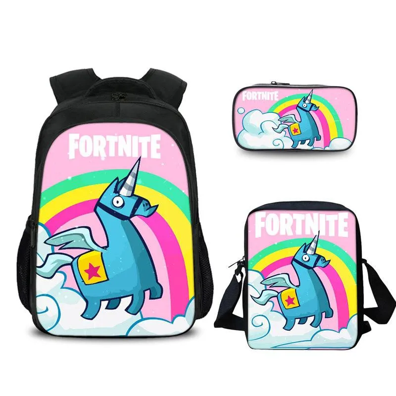 FORTNITE estojo Student pencil case Han edition cartoon children pencil bag School bag Backpack