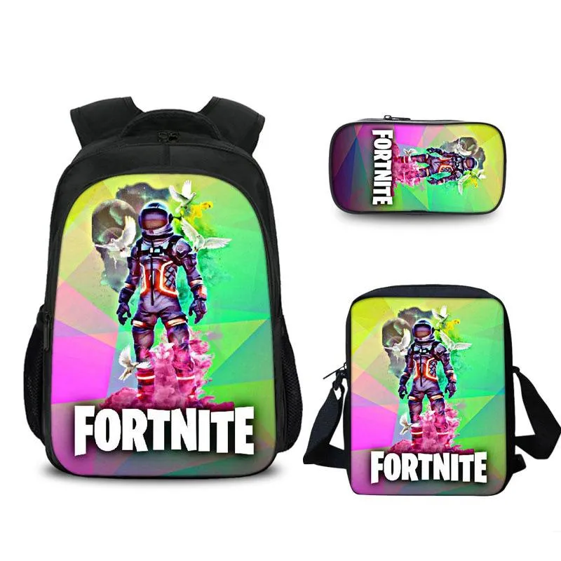 FORTNITE estojo Student pencil case Han edition cartoon children pencil bag School bag Backpack