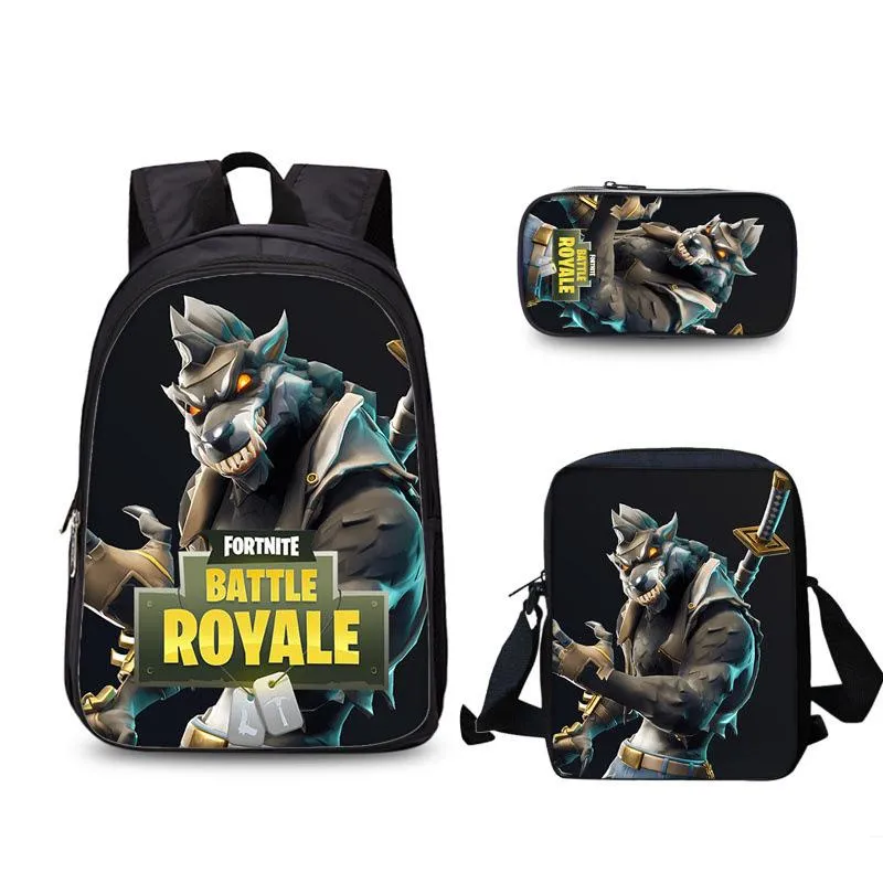 FORTNITE estojo Student pencil case Han edition cartoon children pencil bag School bag Backpack