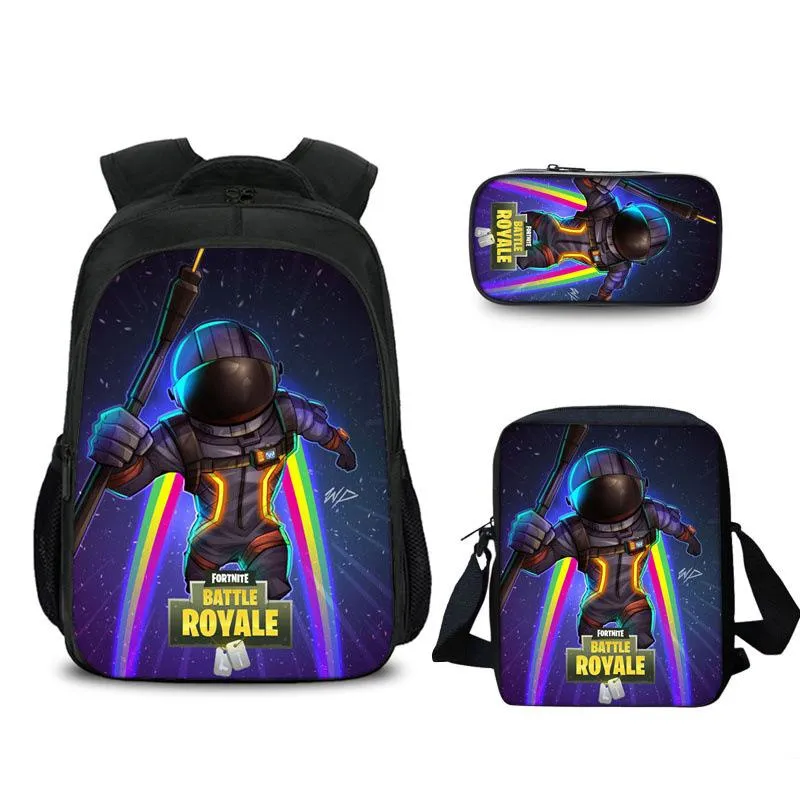 FORTNITE estojo Student pencil case Han edition cartoon children pencil bag School bag Backpack
