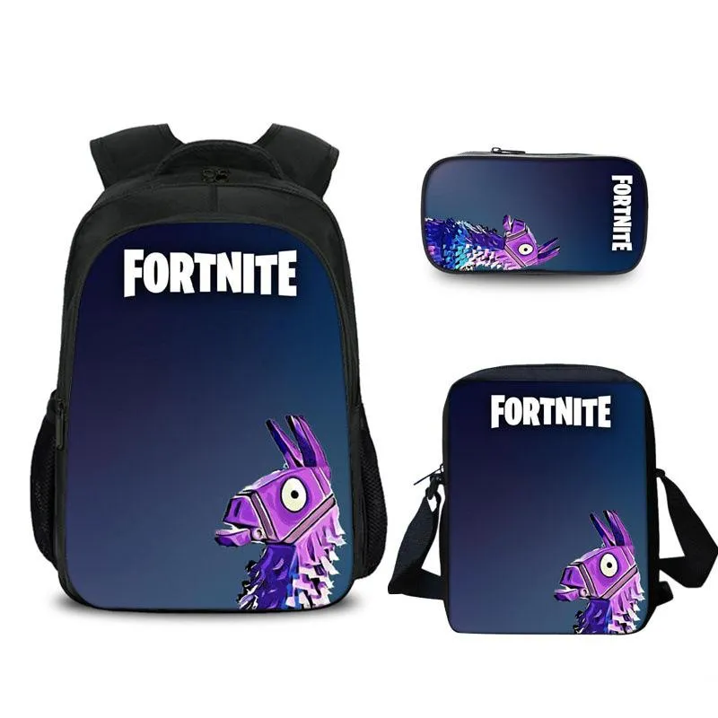 FORTNITE estojo Student pencil case Han edition cartoon children pencil bag School bag Backpack