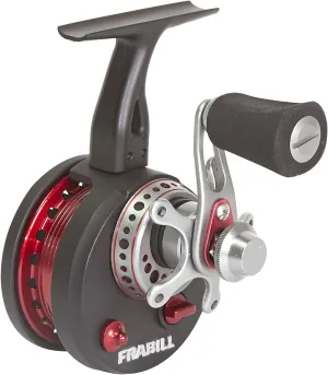 Frabill Straight Line 371 Ice Fishing Reel in Clamshell Pack, Black, One Size